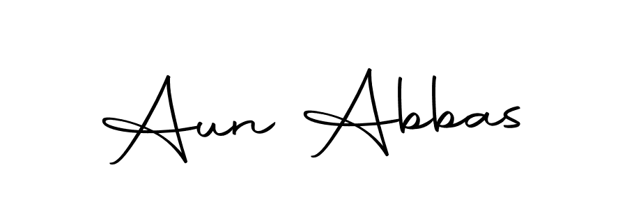 Use a signature maker to create a handwritten signature online. With this signature software, you can design (Autography-DOLnW) your own signature for name Aun Abbas. Aun Abbas signature style 10 images and pictures png