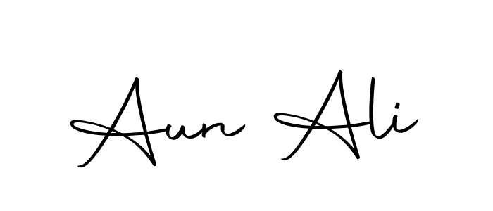 Design your own signature with our free online signature maker. With this signature software, you can create a handwritten (Autography-DOLnW) signature for name Aun Ali. Aun Ali signature style 10 images and pictures png