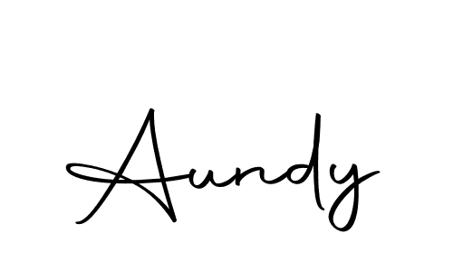 How to make Aundy signature? Autography-DOLnW is a professional autograph style. Create handwritten signature for Aundy name. Aundy signature style 10 images and pictures png