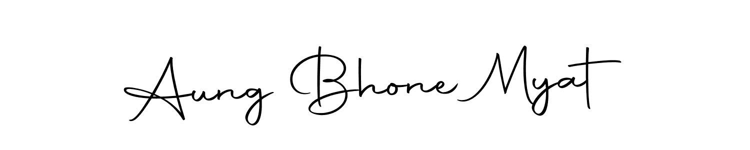 You should practise on your own different ways (Autography-DOLnW) to write your name (Aung Bhone Myat) in signature. don't let someone else do it for you. Aung Bhone Myat signature style 10 images and pictures png