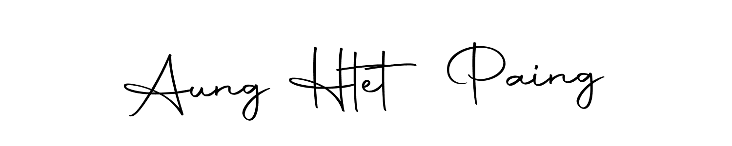 if you are searching for the best signature style for your name Aung Htet Paing. so please give up your signature search. here we have designed multiple signature styles  using Autography-DOLnW. Aung Htet Paing signature style 10 images and pictures png