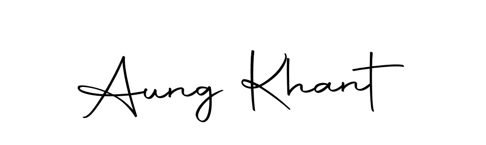 Create a beautiful signature design for name Aung Khant. With this signature (Autography-DOLnW) fonts, you can make a handwritten signature for free. Aung Khant signature style 10 images and pictures png