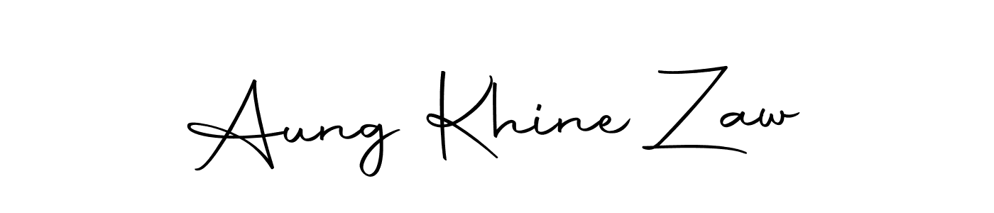 Design your own signature with our free online signature maker. With this signature software, you can create a handwritten (Autography-DOLnW) signature for name Aung Khine Zaw. Aung Khine Zaw signature style 10 images and pictures png