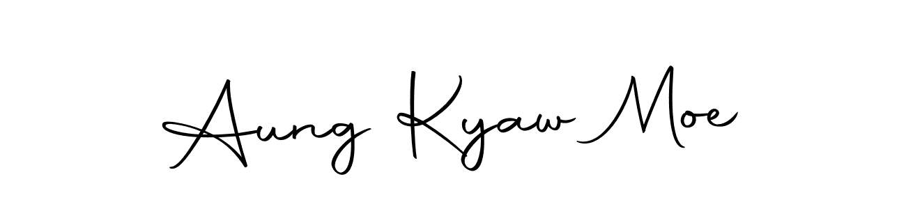 Make a beautiful signature design for name Aung Kyaw Moe. With this signature (Autography-DOLnW) style, you can create a handwritten signature for free. Aung Kyaw Moe signature style 10 images and pictures png