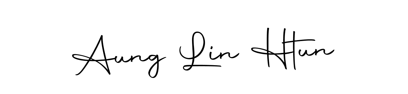 You should practise on your own different ways (Autography-DOLnW) to write your name (Aung Lin Htun) in signature. don't let someone else do it for you. Aung Lin Htun signature style 10 images and pictures png
