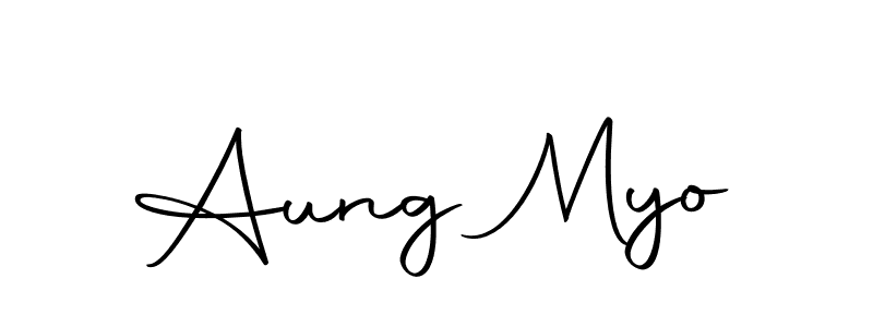 You should practise on your own different ways (Autography-DOLnW) to write your name (Aung Myo) in signature. don't let someone else do it for you. Aung Myo signature style 10 images and pictures png