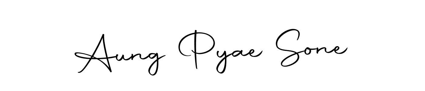 Create a beautiful signature design for name Aung Pyae Sone. With this signature (Autography-DOLnW) fonts, you can make a handwritten signature for free. Aung Pyae Sone signature style 10 images and pictures png