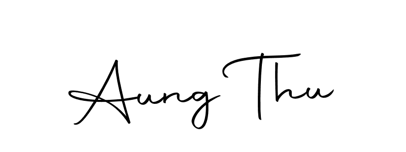 Design your own signature with our free online signature maker. With this signature software, you can create a handwritten (Autography-DOLnW) signature for name Aung Thu. Aung Thu signature style 10 images and pictures png