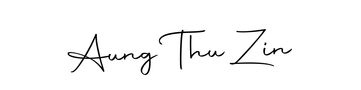Create a beautiful signature design for name Aung Thu Zin. With this signature (Autography-DOLnW) fonts, you can make a handwritten signature for free. Aung Thu Zin signature style 10 images and pictures png