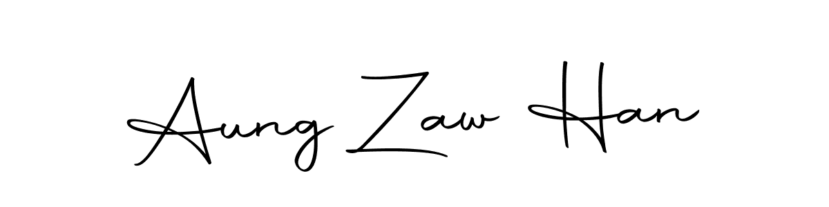 Make a beautiful signature design for name Aung Zaw Han. With this signature (Autography-DOLnW) style, you can create a handwritten signature for free. Aung Zaw Han signature style 10 images and pictures png