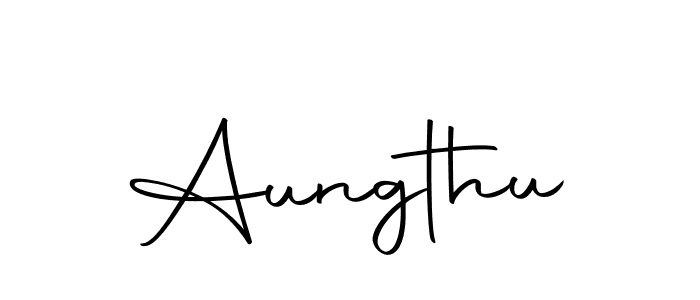 Create a beautiful signature design for name Aungthu. With this signature (Autography-DOLnW) fonts, you can make a handwritten signature for free. Aungthu signature style 10 images and pictures png