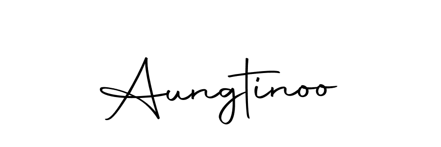 How to make Aungtinoo name signature. Use Autography-DOLnW style for creating short signs online. This is the latest handwritten sign. Aungtinoo signature style 10 images and pictures png