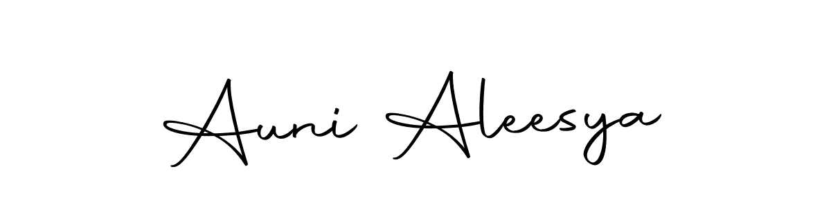 Make a beautiful signature design for name Auni Aleesya. Use this online signature maker to create a handwritten signature for free. Auni Aleesya signature style 10 images and pictures png