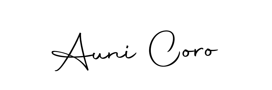 Create a beautiful signature design for name Auni Coro. With this signature (Autography-DOLnW) fonts, you can make a handwritten signature for free. Auni Coro signature style 10 images and pictures png