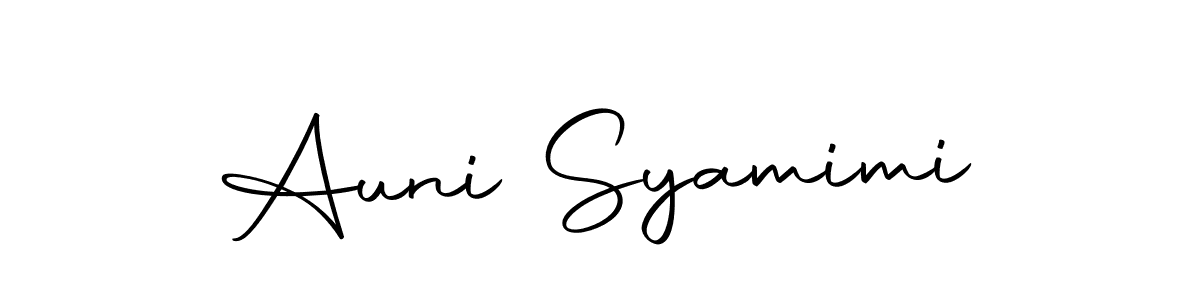 Auni Syamimi stylish signature style. Best Handwritten Sign (Autography-DOLnW) for my name. Handwritten Signature Collection Ideas for my name Auni Syamimi. Auni Syamimi signature style 10 images and pictures png