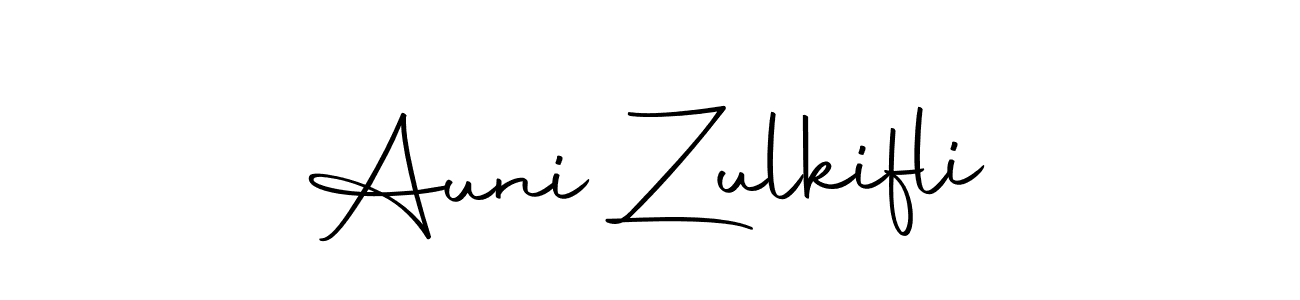 Create a beautiful signature design for name Auni Zulkifli. With this signature (Autography-DOLnW) fonts, you can make a handwritten signature for free. Auni Zulkifli signature style 10 images and pictures png