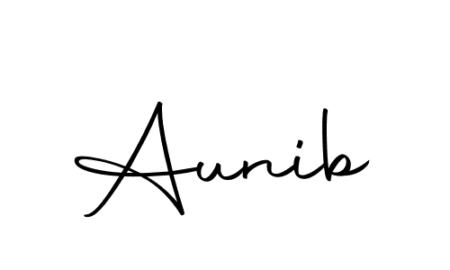 Make a beautiful signature design for name Aunib. Use this online signature maker to create a handwritten signature for free. Aunib signature style 10 images and pictures png