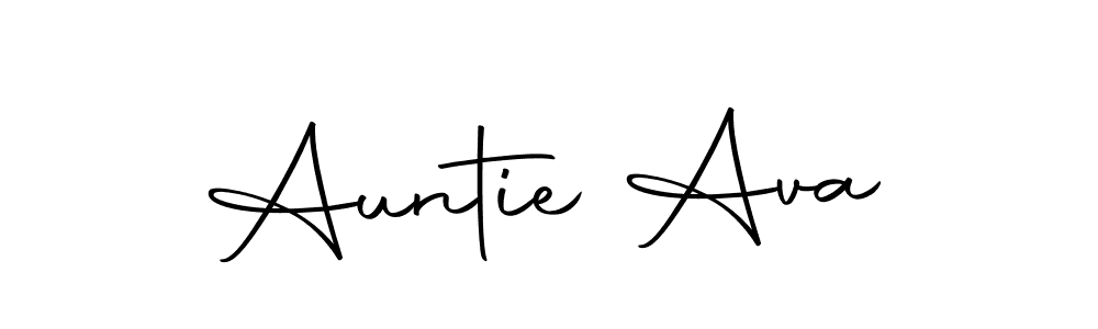Make a short Auntie Ava signature style. Manage your documents anywhere anytime using Autography-DOLnW. Create and add eSignatures, submit forms, share and send files easily. Auntie Ava signature style 10 images and pictures png