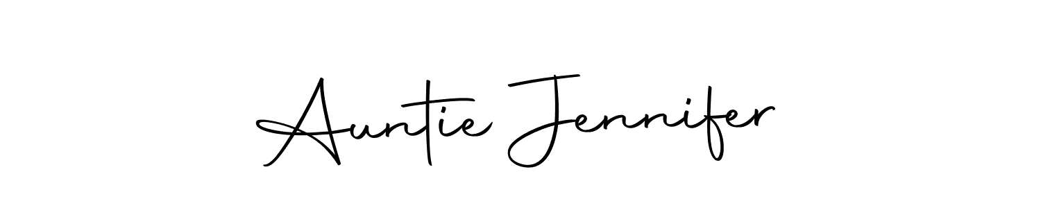 How to make Auntie Jennifer signature? Autography-DOLnW is a professional autograph style. Create handwritten signature for Auntie Jennifer name. Auntie Jennifer signature style 10 images and pictures png