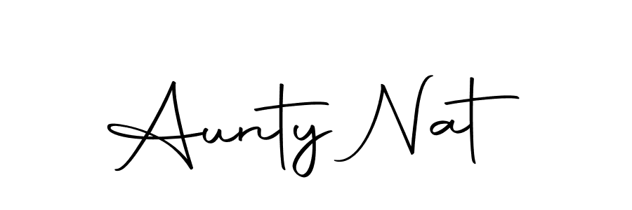 Make a beautiful signature design for name Aunty Nat. Use this online signature maker to create a handwritten signature for free. Aunty Nat signature style 10 images and pictures png