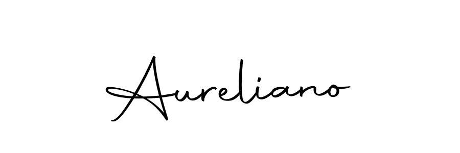 Make a beautiful signature design for name Aureliano. Use this online signature maker to create a handwritten signature for free. Aureliano signature style 10 images and pictures png