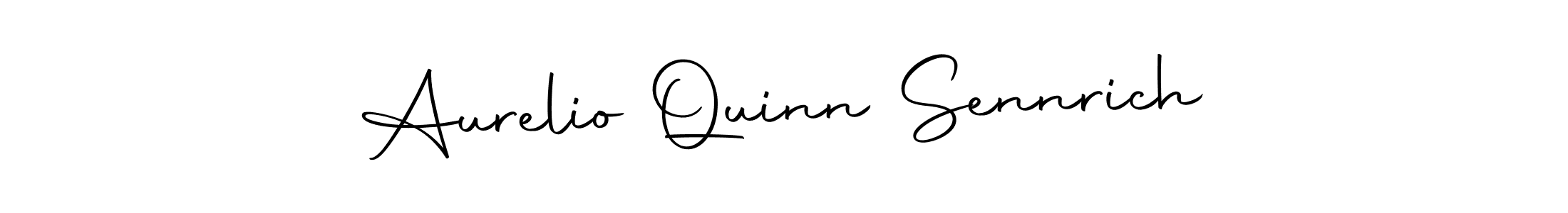Make a beautiful signature design for name Aurelio Quinn Sennrich. Use this online signature maker to create a handwritten signature for free. Aurelio Quinn Sennrich signature style 10 images and pictures png