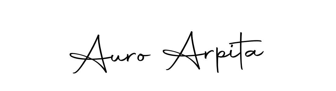 Design your own signature with our free online signature maker. With this signature software, you can create a handwritten (Autography-DOLnW) signature for name Auro Arpita. Auro Arpita signature style 10 images and pictures png