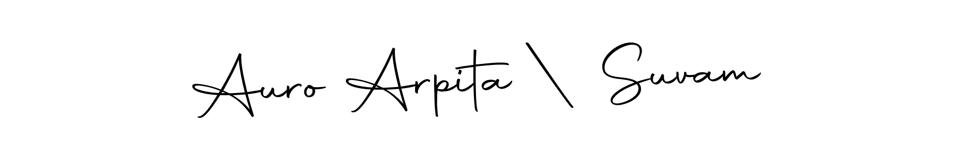 Auro Arpita | Suvam stylish signature style. Best Handwritten Sign (Autography-DOLnW) for my name. Handwritten Signature Collection Ideas for my name Auro Arpita | Suvam. Auro Arpita | Suvam signature style 10 images and pictures png