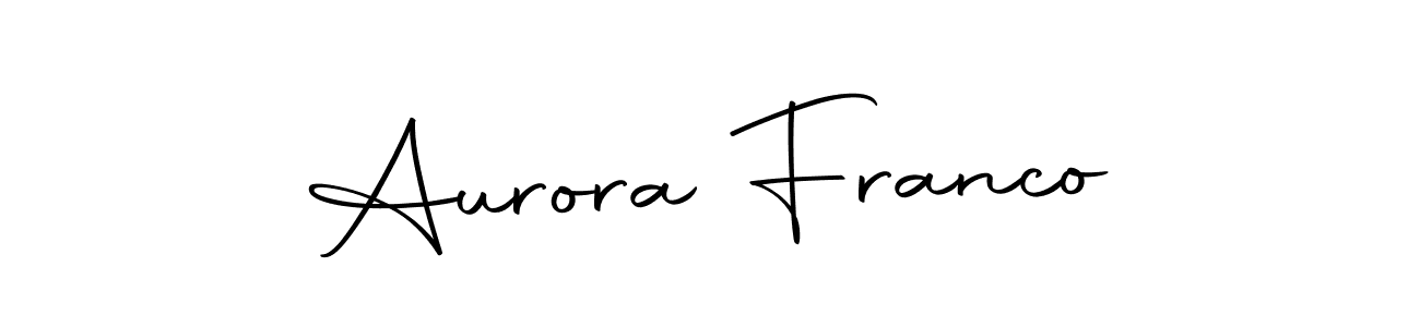 Aurora Franco stylish signature style. Best Handwritten Sign (Autography-DOLnW) for my name. Handwritten Signature Collection Ideas for my name Aurora Franco. Aurora Franco signature style 10 images and pictures png