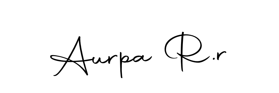 if you are searching for the best signature style for your name Aurpa R.r. so please give up your signature search. here we have designed multiple signature styles  using Autography-DOLnW. Aurpa R.r signature style 10 images and pictures png