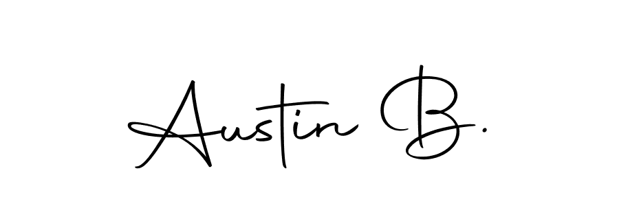 Create a beautiful signature design for name Austin B.. With this signature (Autography-DOLnW) fonts, you can make a handwritten signature for free. Austin B. signature style 10 images and pictures png