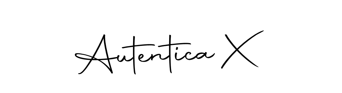 Use a signature maker to create a handwritten signature online. With this signature software, you can design (Autography-DOLnW) your own signature for name Autentica X. Autentica X signature style 10 images and pictures png