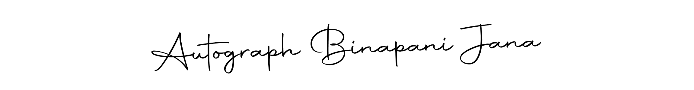 The best way (Autography-DOLnW) to make a short signature is to pick only two or three words in your name. The name Autograph Binapani Jana include a total of six letters. For converting this name. Autograph Binapani Jana signature style 10 images and pictures png