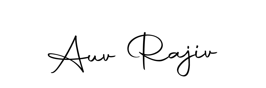 You should practise on your own different ways (Autography-DOLnW) to write your name (Auv Rajiv) in signature. don't let someone else do it for you. Auv Rajiv signature style 10 images and pictures png