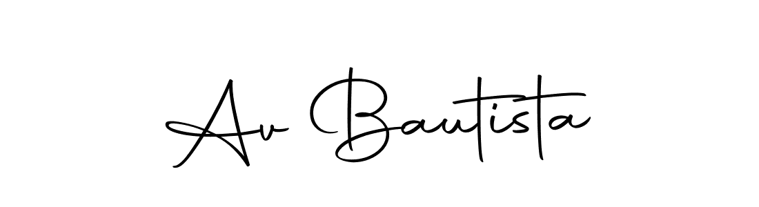Create a beautiful signature design for name Av Bautista. With this signature (Autography-DOLnW) fonts, you can make a handwritten signature for free. Av Bautista signature style 10 images and pictures png