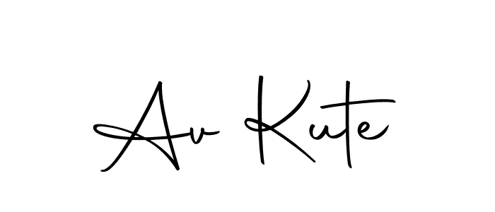 if you are searching for the best signature style for your name Av Kute. so please give up your signature search. here we have designed multiple signature styles  using Autography-DOLnW. Av Kute signature style 10 images and pictures png