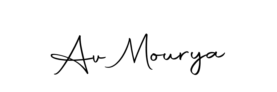 Make a beautiful signature design for name Av Mourya. With this signature (Autography-DOLnW) style, you can create a handwritten signature for free. Av Mourya signature style 10 images and pictures png