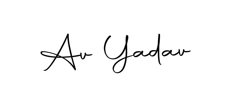 Make a beautiful signature design for name Av Yadav. Use this online signature maker to create a handwritten signature for free. Av Yadav signature style 10 images and pictures png