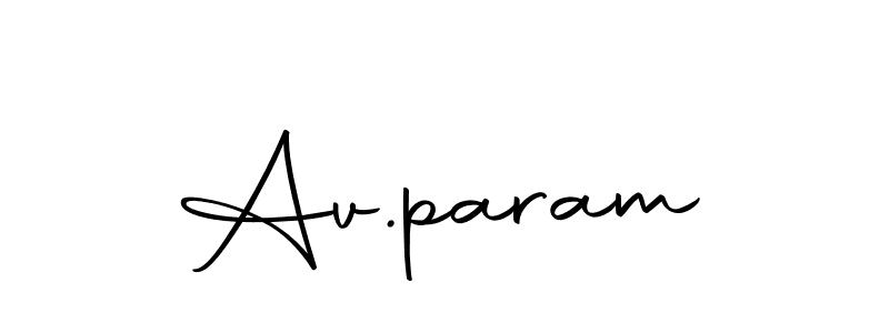if you are searching for the best signature style for your name Av.param. so please give up your signature search. here we have designed multiple signature styles  using Autography-DOLnW. Av.param signature style 10 images and pictures png
