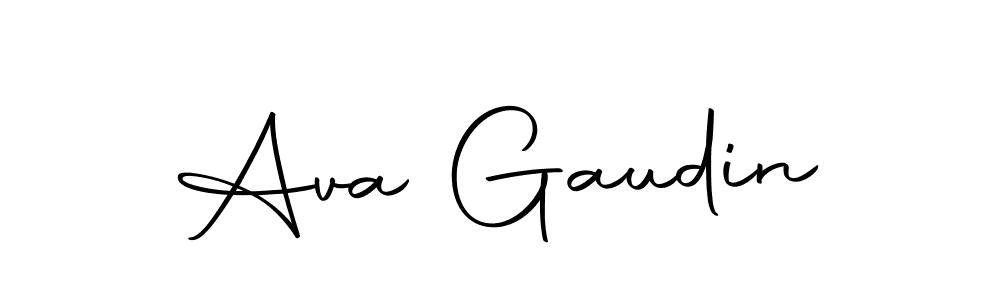 Ava Gaudin stylish signature style. Best Handwritten Sign (Autography-DOLnW) for my name. Handwritten Signature Collection Ideas for my name Ava Gaudin. Ava Gaudin signature style 10 images and pictures png