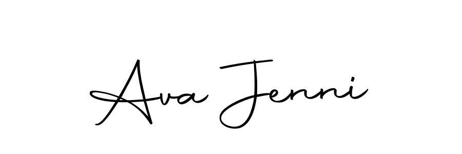 You can use this online signature creator to create a handwritten signature for the name Ava Jenni. This is the best online autograph maker. Ava Jenni signature style 10 images and pictures png