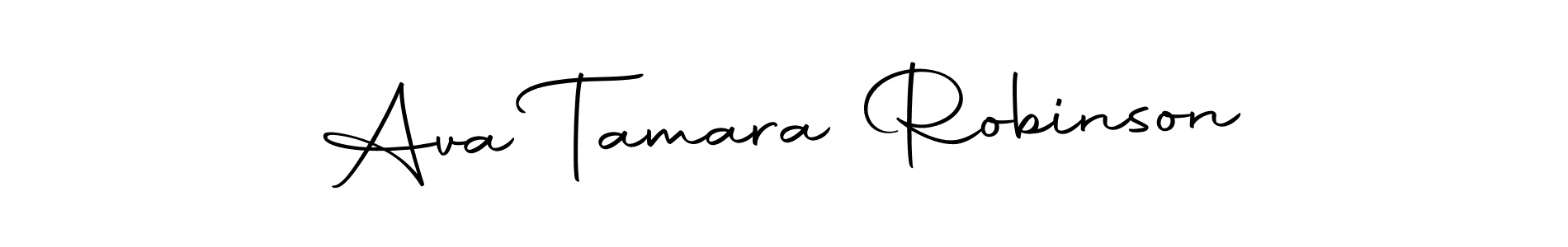 Create a beautiful signature design for name Ava Tamara Robinson. With this signature (Autography-DOLnW) fonts, you can make a handwritten signature for free. Ava Tamara Robinson signature style 10 images and pictures png