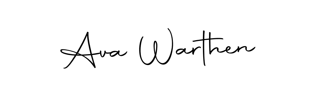 Make a beautiful signature design for name Ava Warthen. Use this online signature maker to create a handwritten signature for free. Ava Warthen signature style 10 images and pictures png