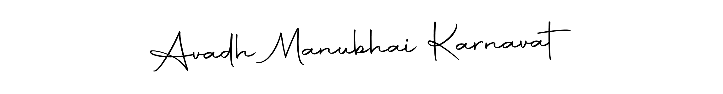 Create a beautiful signature design for name Avadh Manubhai Karnavat. With this signature (Autography-DOLnW) fonts, you can make a handwritten signature for free. Avadh Manubhai Karnavat signature style 10 images and pictures png