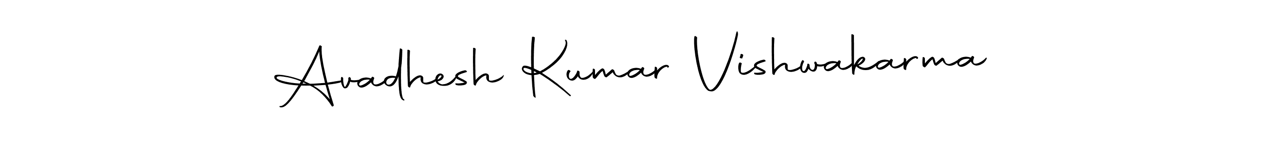 Create a beautiful signature design for name Avadhesh Kumar Vishwakarma. With this signature (Autography-DOLnW) fonts, you can make a handwritten signature for free. Avadhesh Kumar Vishwakarma signature style 10 images and pictures png