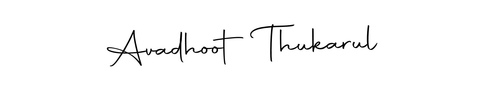 Use a signature maker to create a handwritten signature online. With this signature software, you can design (Autography-DOLnW) your own signature for name Avadhoot Thukarul. Avadhoot Thukarul signature style 10 images and pictures png