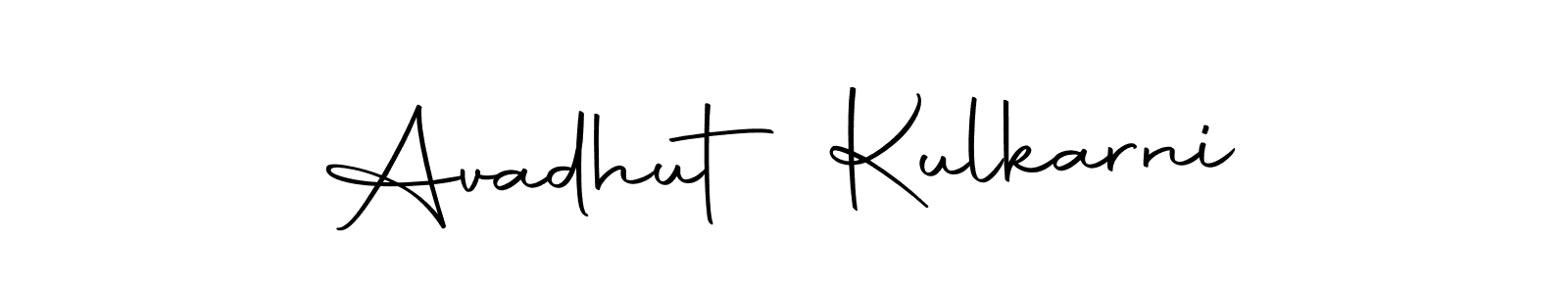 Use a signature maker to create a handwritten signature online. With this signature software, you can design (Autography-DOLnW) your own signature for name Avadhut Kulkarni. Avadhut Kulkarni signature style 10 images and pictures png