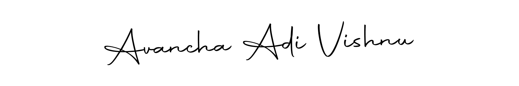 Create a beautiful signature design for name Avancha Adi Vishnu. With this signature (Autography-DOLnW) fonts, you can make a handwritten signature for free. Avancha Adi Vishnu signature style 10 images and pictures png