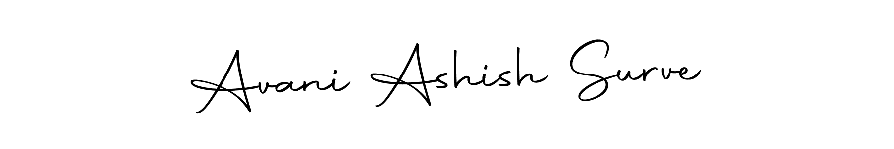 You can use this online signature creator to create a handwritten signature for the name Avani Ashish Surve. This is the best online autograph maker. Avani Ashish Surve signature style 10 images and pictures png