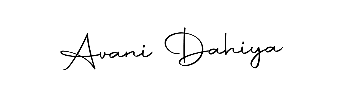 Create a beautiful signature design for name Avani Dahiya. With this signature (Autography-DOLnW) fonts, you can make a handwritten signature for free. Avani Dahiya signature style 10 images and pictures png